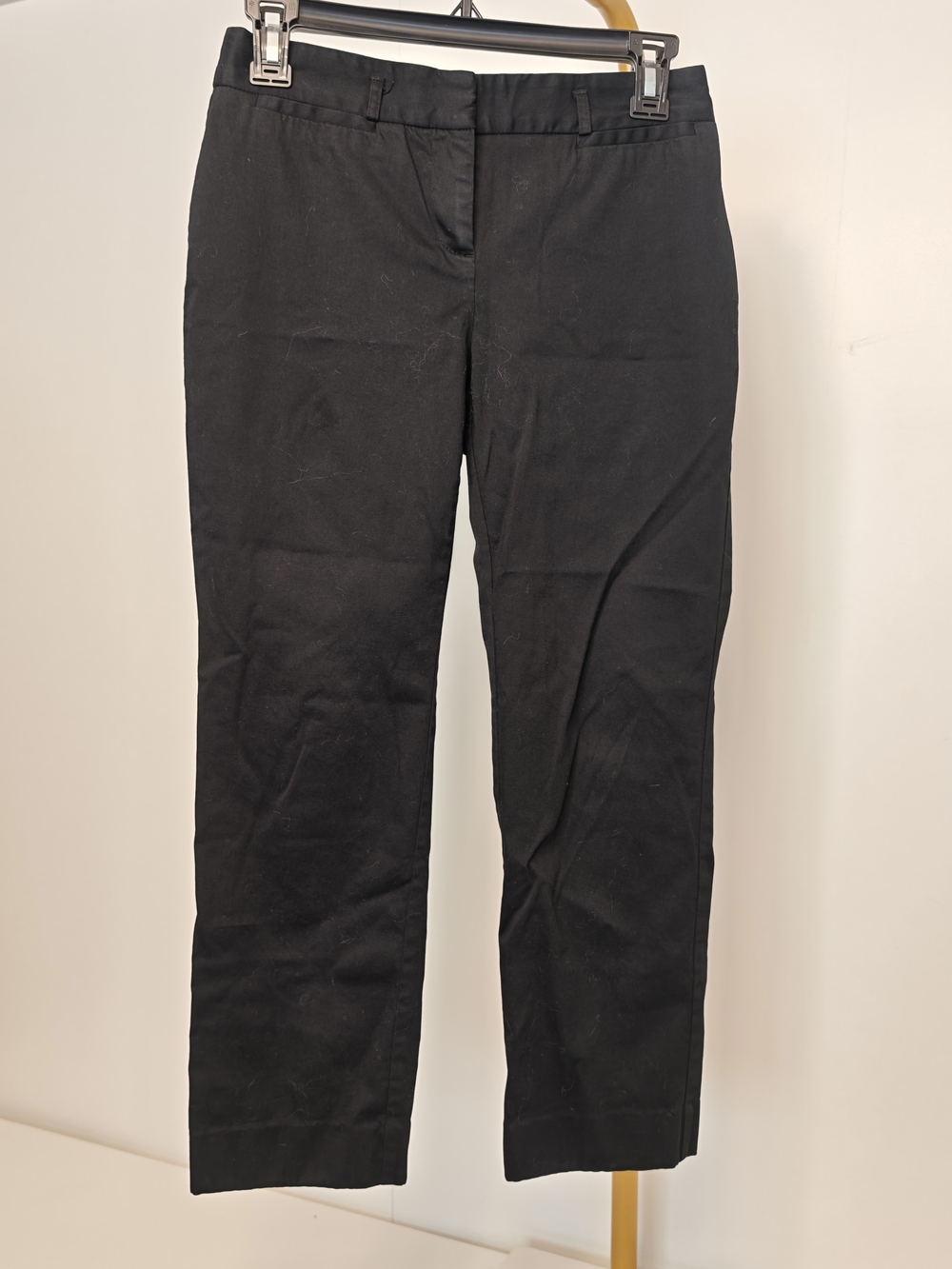 Charter Club Black Straight-Leg Trousers